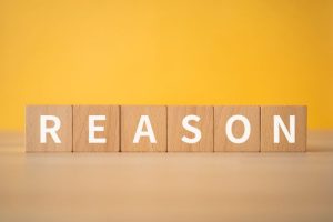 REASONと書かれたブロック